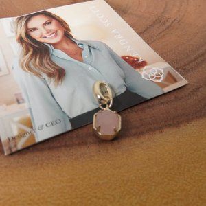 Kendra Scott Rose Quartz Charm Pendant Enhancer
